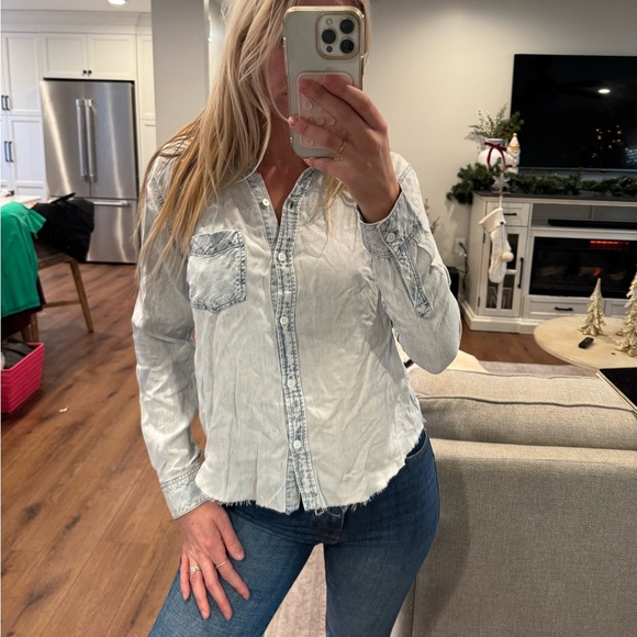 Rails Denim Button Up Small - Picture 2 of 3